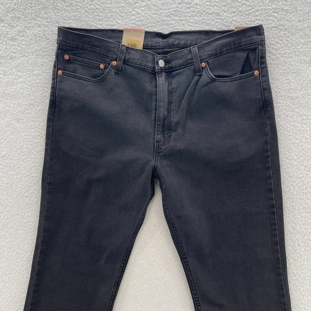 Levis 511 Jeans Mens 38x32 Black Slim Fit Dark Wash Denim Grunge Emo Goth Skater